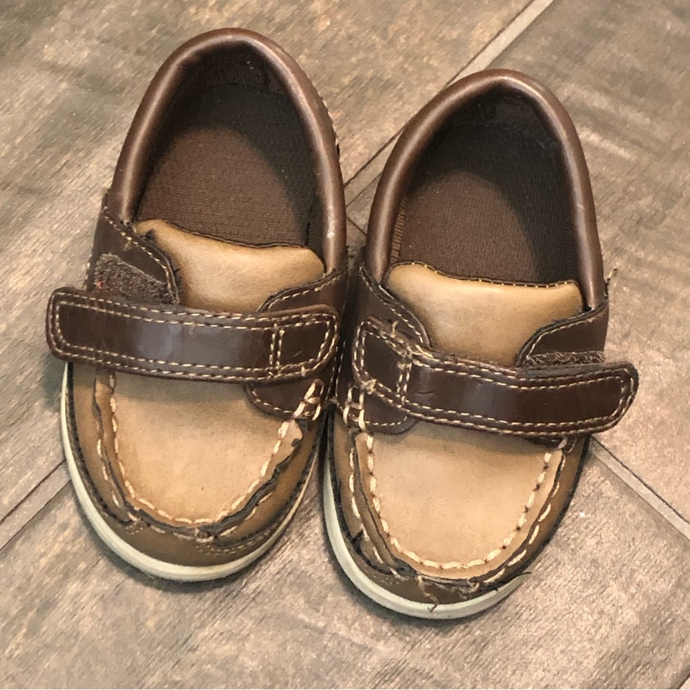 EUC Teeny Toes Boys Loafer Boat Shoes